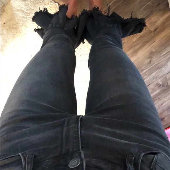 Black crop flare jeans - Picture 2 of 6